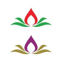 Spa Flower Logo Template Illustration Design. EPS 10. vector
