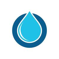 Circle Blue Drop Water and Circle Logo Template Illustration Design. EPS 10. vector