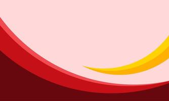 Red abtract wave background template vector