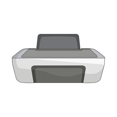 illustration of printer machine