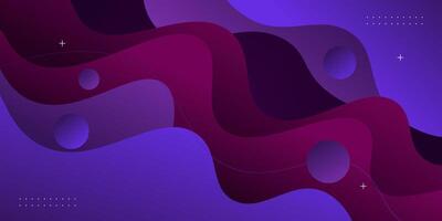 Abstract bright blue and purple gradient background with simple wave pattern. Cool and smart design. eps10 vector