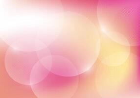 Abstract of pink and yellow gradient design of vivide background. Mesh design for clean design with gradient circles. vector