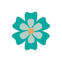 Flower flat icon on white background for web and mobile app design. vector