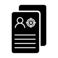 Document icon, illustration. Flat design style eps 10. vector