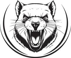 Sketch of a Tasmanian illustration vector
