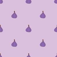 Fig seamless pattern. Figs fruit. Organic vitamins and healthy nutrition. Flat design, doodle style. Fabric design. Graphic texture. vector