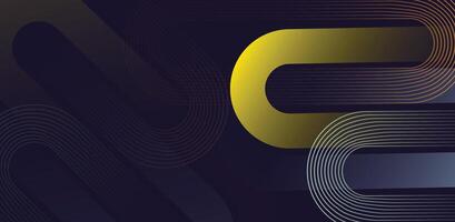 Smooth, winding yellow curves set against a dark background, symbolizing creativity and fluidity in modern abstract digital design concepts vector