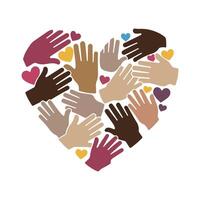 Hand Giving Shape to Heart Helping Hand Forming a Heart Heart Silhouette with Hand Shape vector
