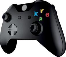 Xbox one controller black vector