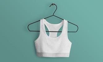 Front and Back Croptop Mockup With blank Background photo
