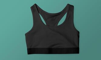 Front and Back Croptop Mockup With blank Background photo