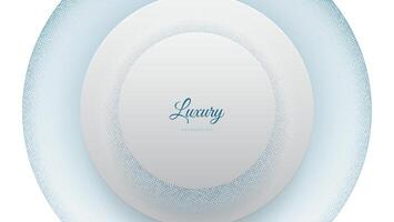 abstract white circular background with glitter or glitch vector