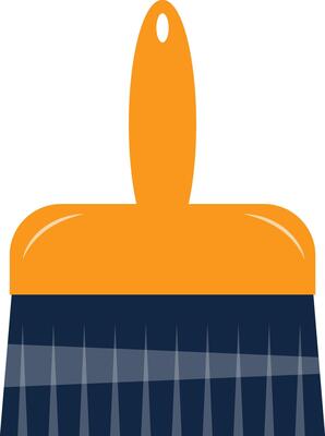 Paint Brush with Cartoon Style.