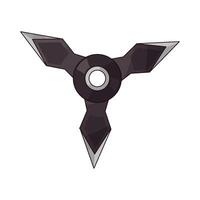 three sharp surfaces of shuriken vector