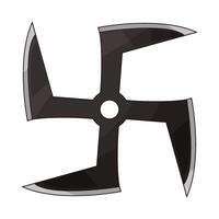 four sharp surfaces of shuriken vector