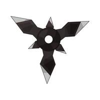 illustration of shuriken with sharp surface vector
