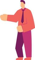 Business Character Illustration in Flat Design. vector