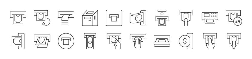 Money Coin Related Line Icon Collection. Editable Stroke. Perfect for Infographics, Articles, Books, Flyers, Banners vector
