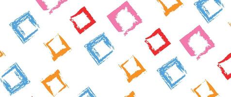 Square drawn with colorful triangle, square shapes vector