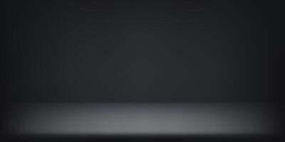Empty black studio background. Dark studio background. Abstract studio room platform design. Space for selling products on the website. illustration. vector
