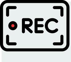 Recorder icon illustration vector