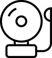 A black and white image of a webcam vector