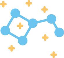 A constellation of dots and arrows vector