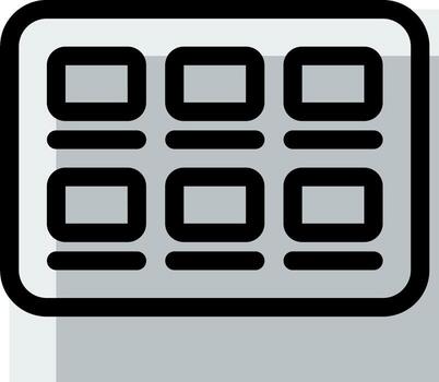 A black and white image of a computer screen vector