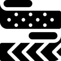 A black and white image of a movie reel vector
