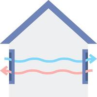 A house with a window and a window with a window vector