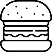 A hamburger icon on a white background vector