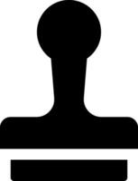 A black stamp with a white background vector