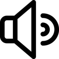 A speaker icon on a white background vector