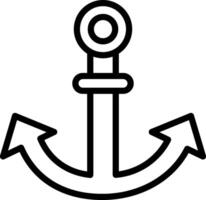 An anchor icon on a white background vector