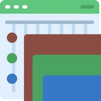 A colorful and colorful desktop with a green and blue background vector