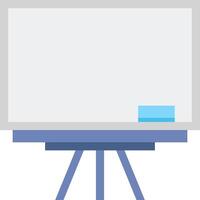 A whiteboard with a blue marker on it vector