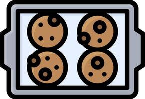 Cookie tray icon vector