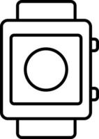 A watch icon on a white background vector