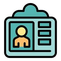 Personal information data protection icon showing user profile with secure login access vector