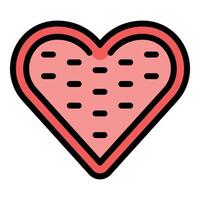 Big red heart showing love and affection vector