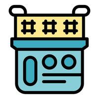 Water meter measuring water flow for home usage vector