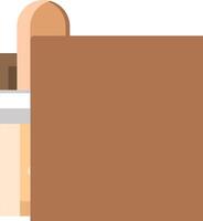 A brown envelope with a white envelope inside vector