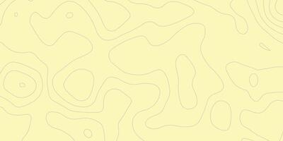 Soft Yellow Topographic Map Pattern vector
