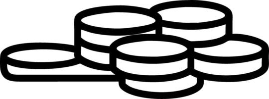 Glossy coins stacked on reflective surface vector