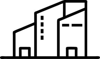 Glossy office building exterior with copy space vector
