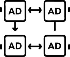 Glossy tiles with embedded digital advertising screens and currency symbols vector