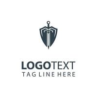 Obsidian Edge Sword Logo vector