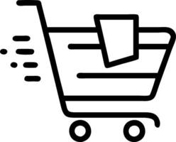 Abstract Bokeh Shopping Cart vector