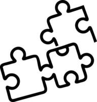 Abstract puzzle pieces floating in soft light vector
