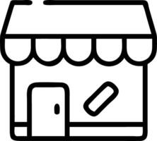 Abstract retail storefront with bokeh light effects vector